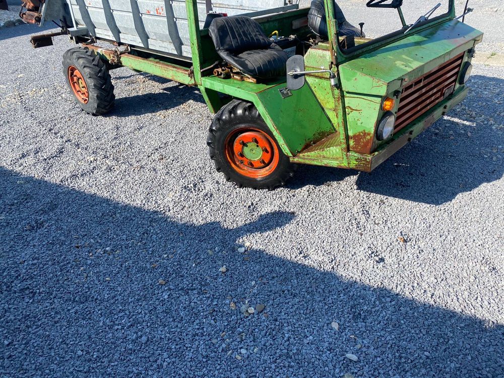 Motoagricola /transporter/tractor de munt Schilter cu imprastiat gunoi