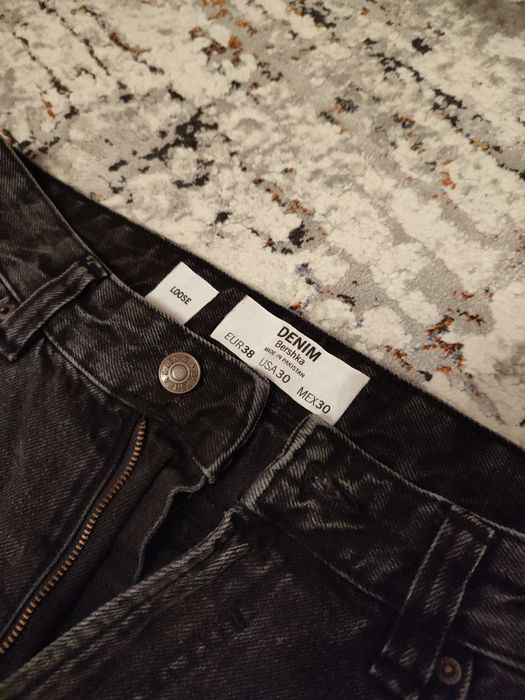 Blugi Loose DENIM BERSHKA barbati