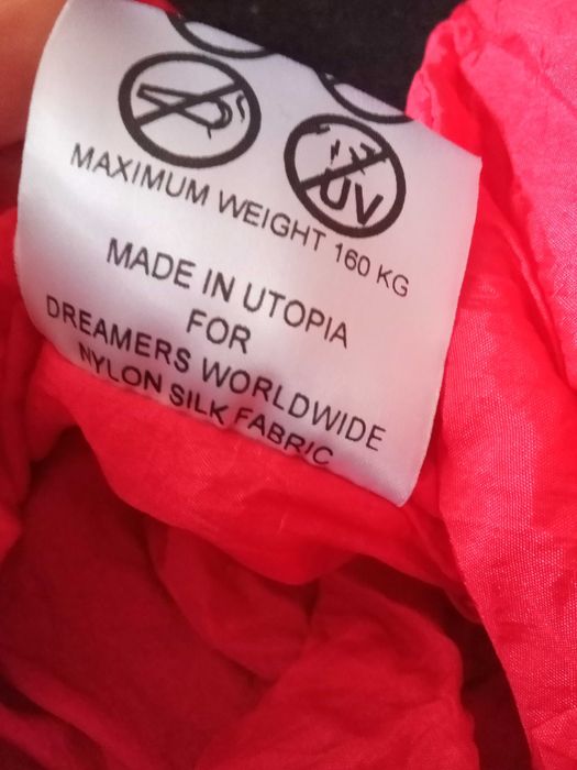 Hamac Made in Indonezia, nylon silk, max. 160 kg