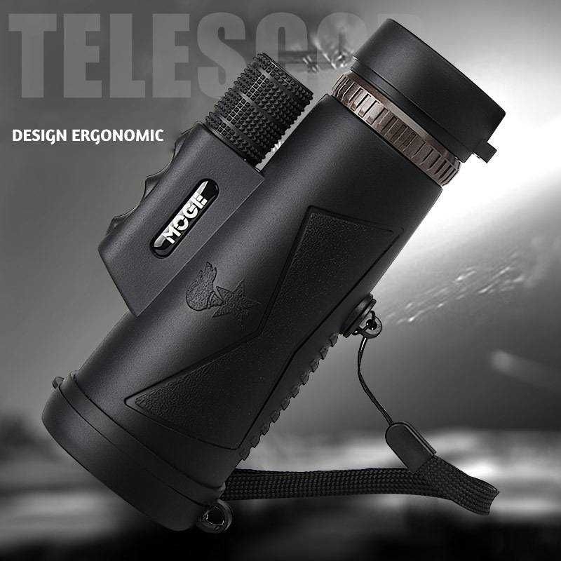 Telescop portabil, monocular, HD,cu trepied si
clema,Camping 12x50