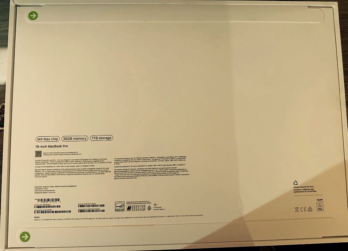 MacBook Pro 2024, 16- inch