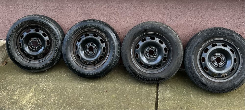 Set jante r15 (prindere 5x100) cu anvelope de iarnă