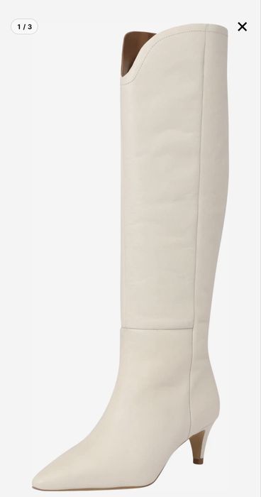 Дамски ботуши до коляното с остър връх