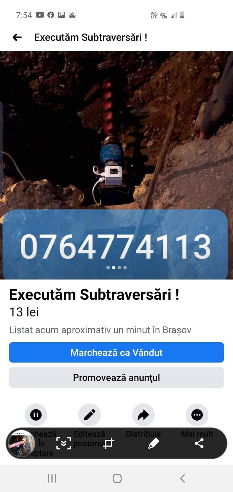 Executam Subtranversari Orizontale - Foraje