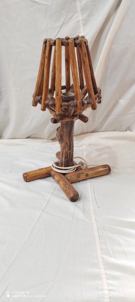 Veioză lemn hand made