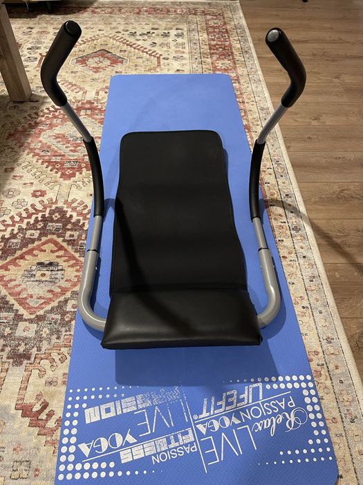 Aparat pentru abdomen Ab Roller, Gorilla Sports, Negru