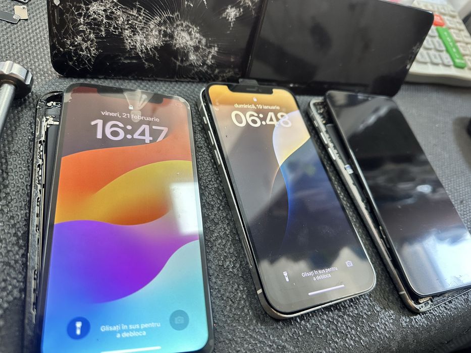 Display nou pentru iphone X Xs Xr 11 12 13 14 15 16 pro max plus