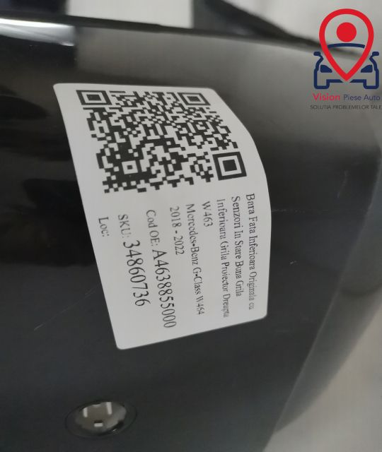 Предна Долна Броня Оригинална със Сензори в Добро Състояние Долна Реше