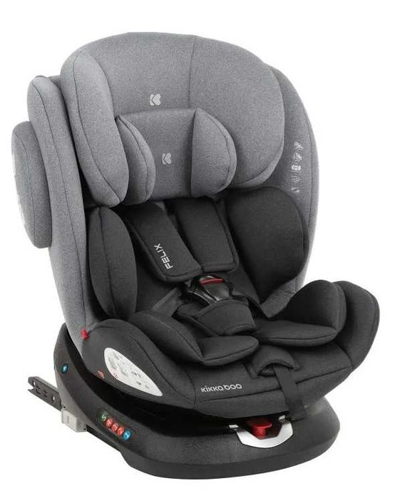 Стол за кола 0-1-2-3 (0-36 кг) Kikka Boo Felix ISOFIX Light Grey