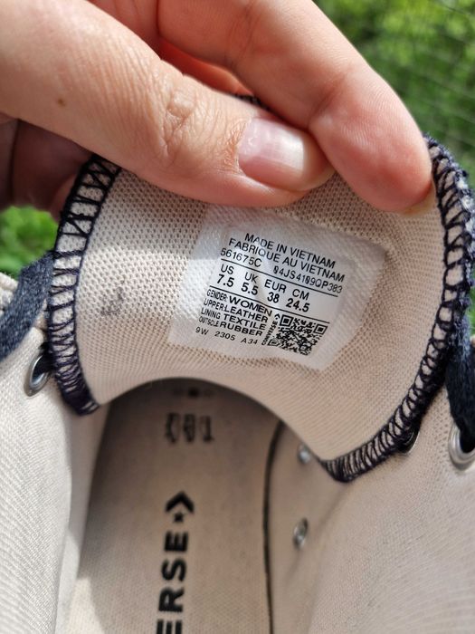 Teniși Piele Converse Chuck Taylor All Star Lift Clean Hi - Negru 38