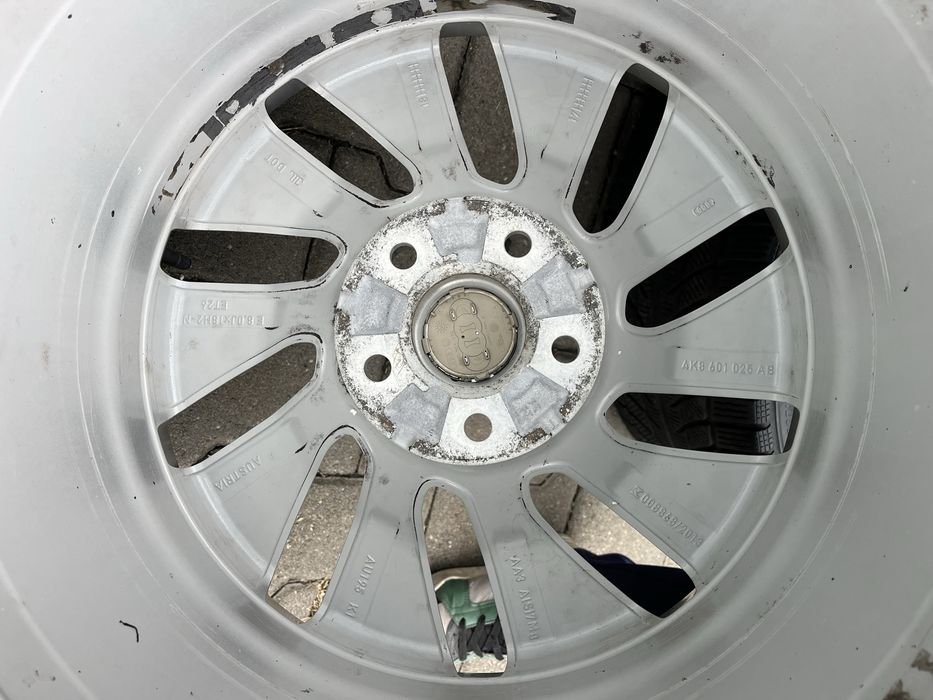 Jante aliaj 5x112mm, anvelope iarna 245/40 R18, Audi A4, A5, A6, A7 A8