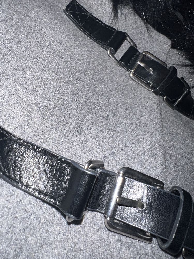 Сиво официално палто STRADIVARIUS