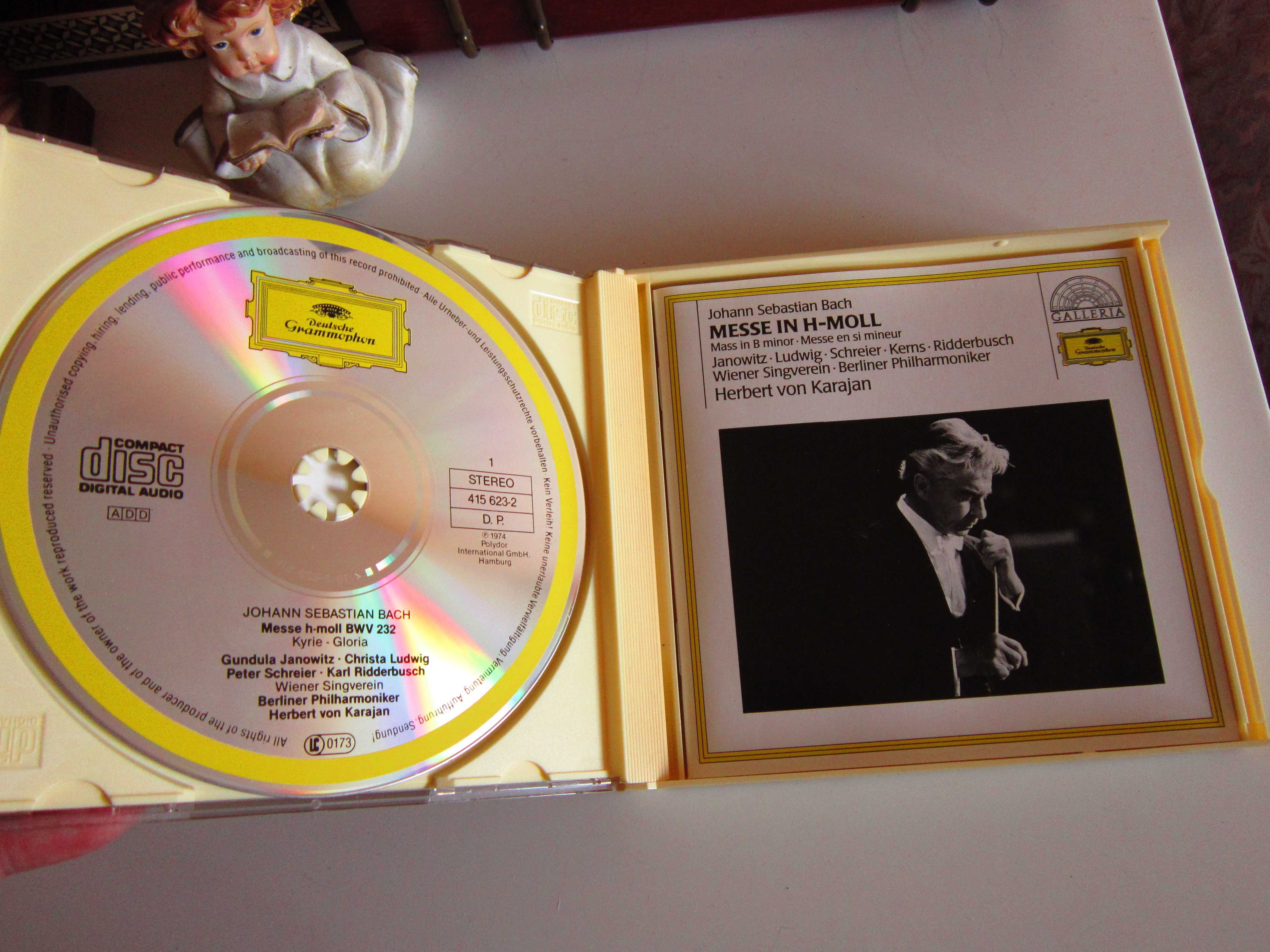 cadou rar Bach 2cd Messe in H-Moll dir. Karajan Germany impecabil