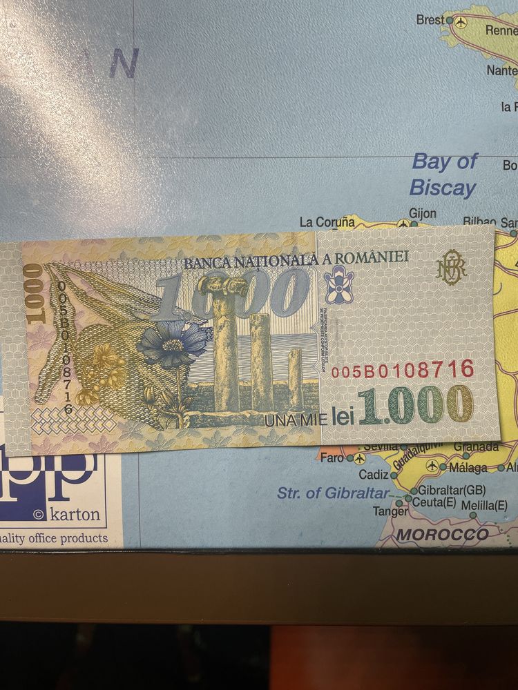 Bancnotă 1000 de lei Eminescu