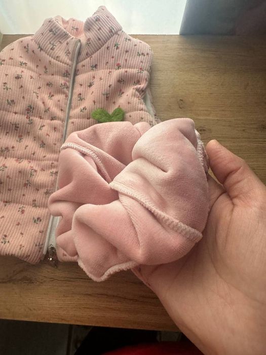 Теплая двойка для девочек размер от 5 месяцев до 1,5 годика