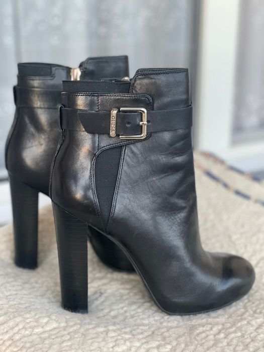 Кожени боти с висок ток, No. 37, марка Guess