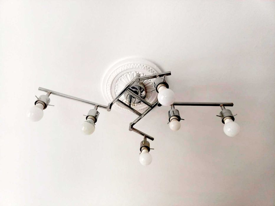 Люстра в стиле лофт на 6 ламп Е27 б/у в хорошем состоянии