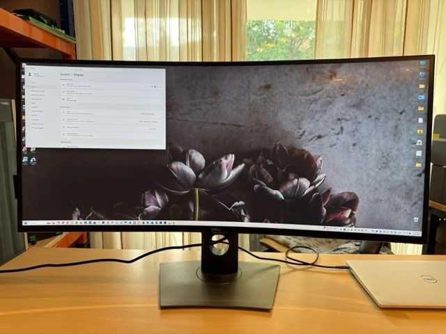 Монитор Dell U3818DW, 38" IPS панел,UW4K Curved,5ms,300 cd/m2, HDMI