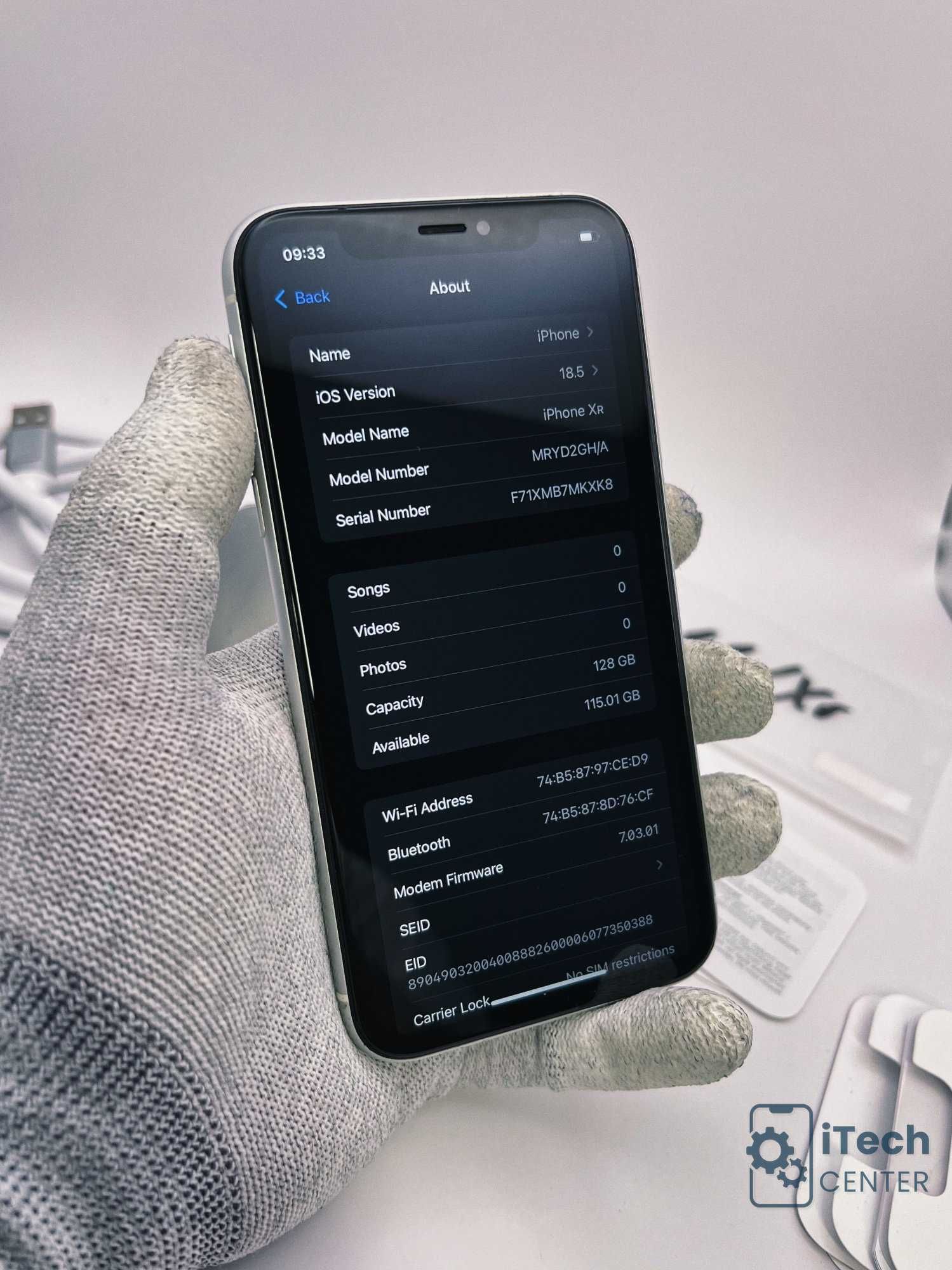 iPhone Xr, 128GB, White, 100% батерия, ОТЛИЧЕН, ГАРАНЦИЯ!