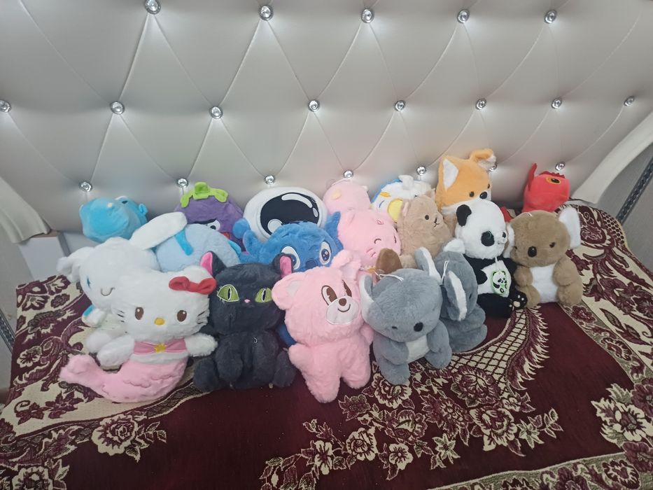 Игрушки мягкие для детей.19 игрушек за 300.000 сум
