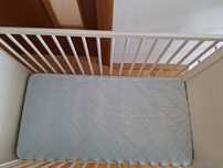 Patut cu saltea bebe Ikea 60×120