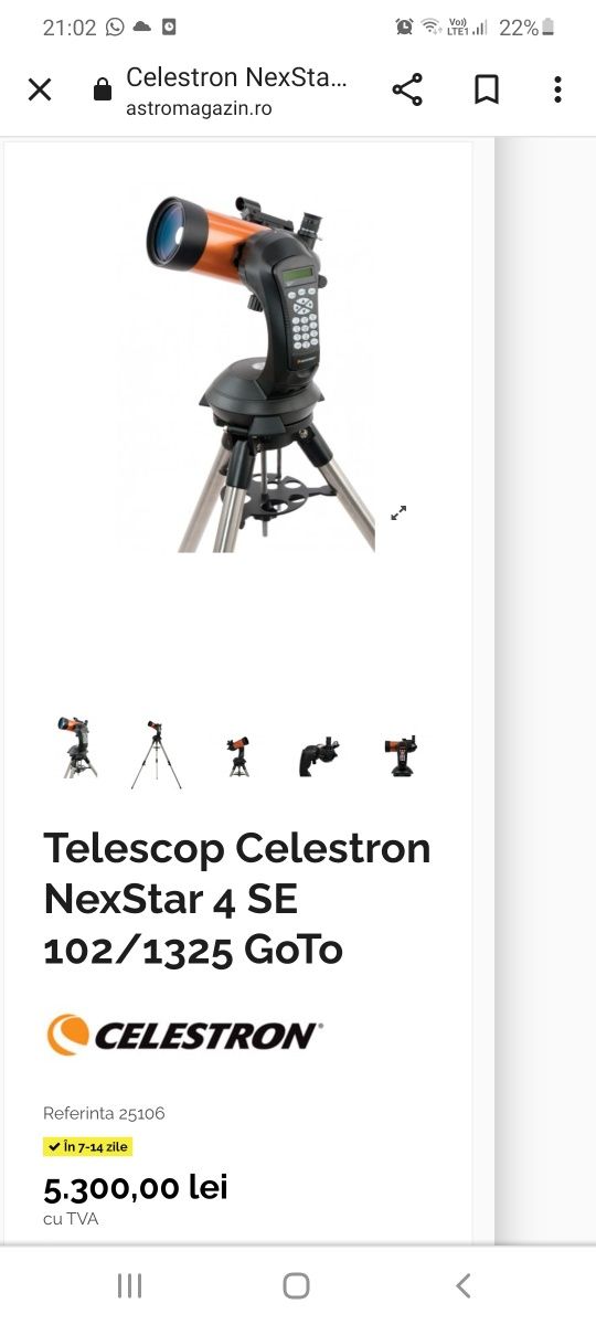 Telescop Celestron NexStar 4 SE GoTo - nou