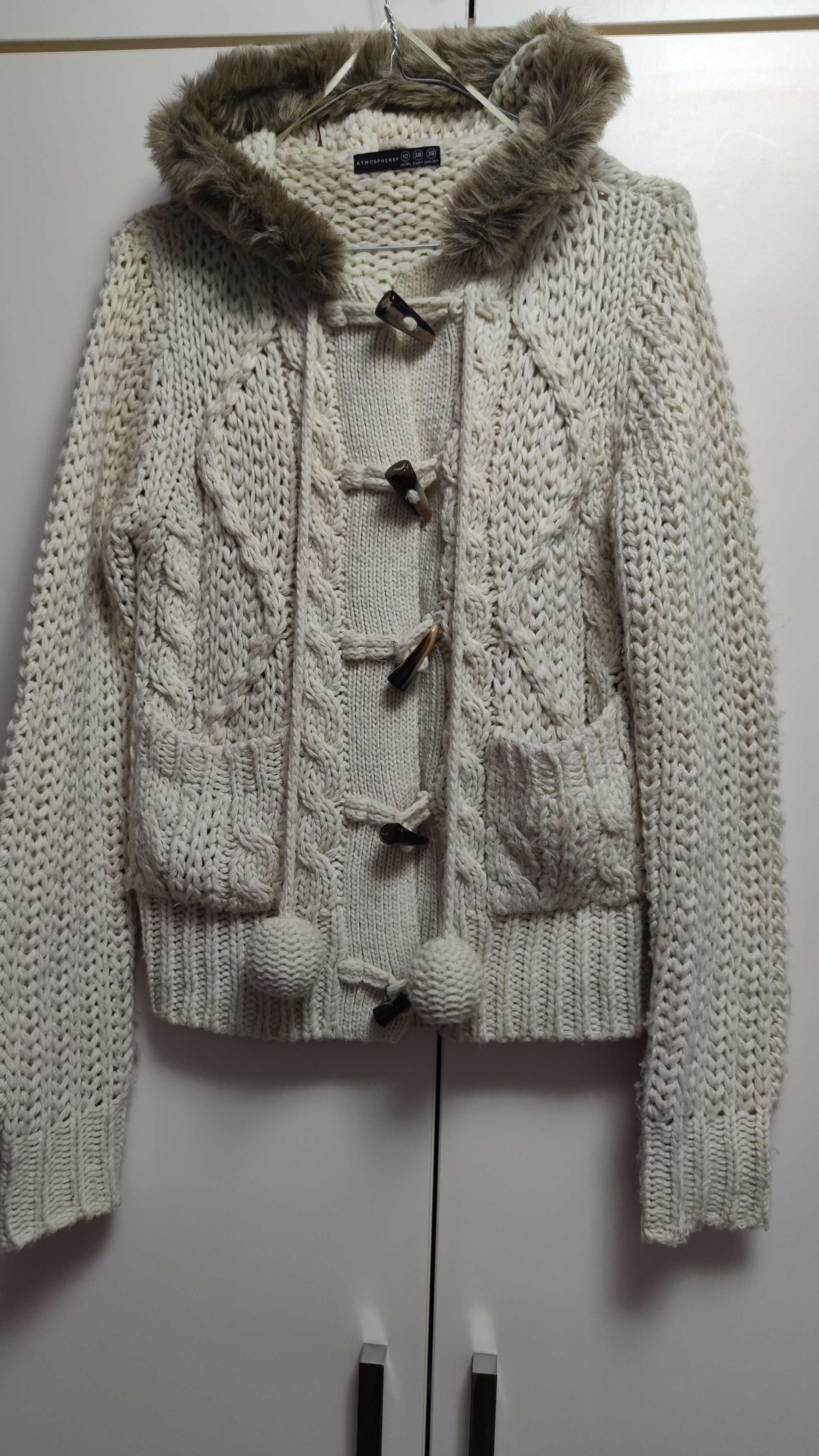 Cardigan tricotat cu gluga Atmosphere