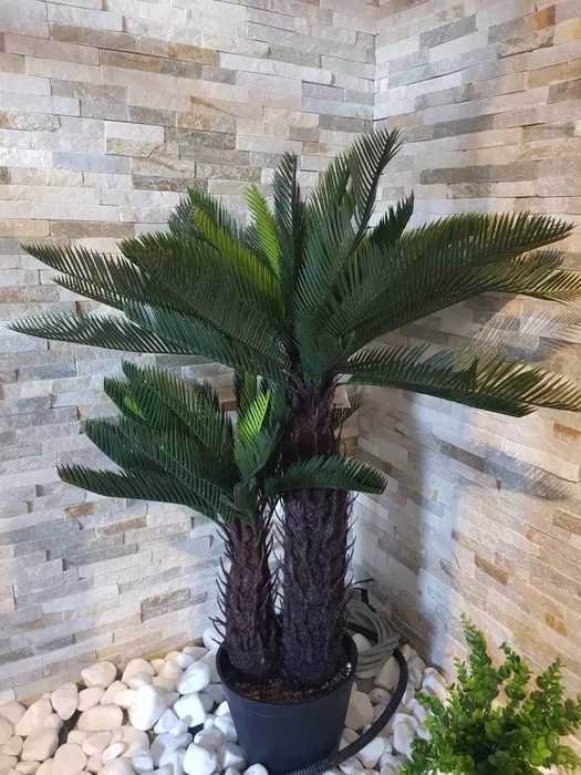 Palmier artificial verde 90 cm aspect natural decoratiune in ghiveci