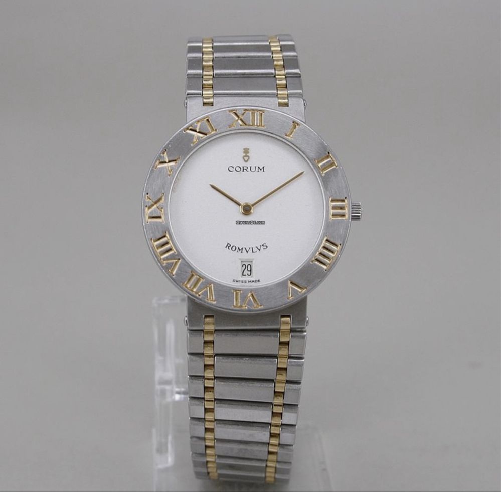 Corum Romvlvs 31,5mm Steel/18k Gold Quarz