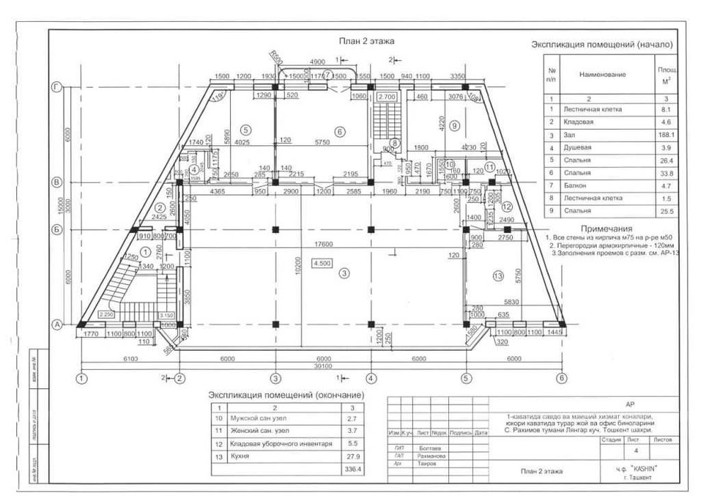 Аренда офис 316 кв. 7 кабинетов 9 у.е за кв.м ул.Беруний Чорсу