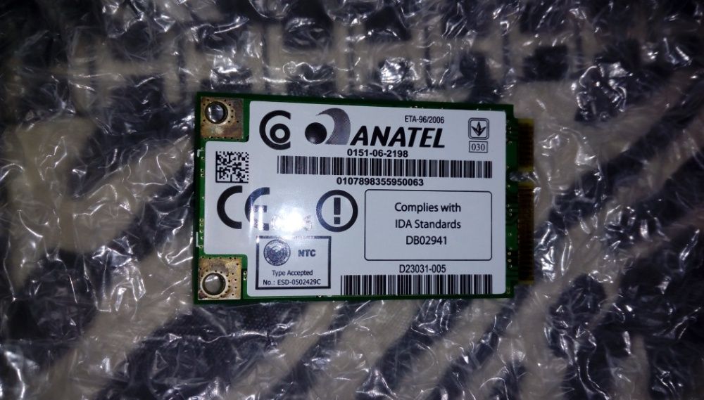 Placa wireless -IntelPro Wireless 3945ABG