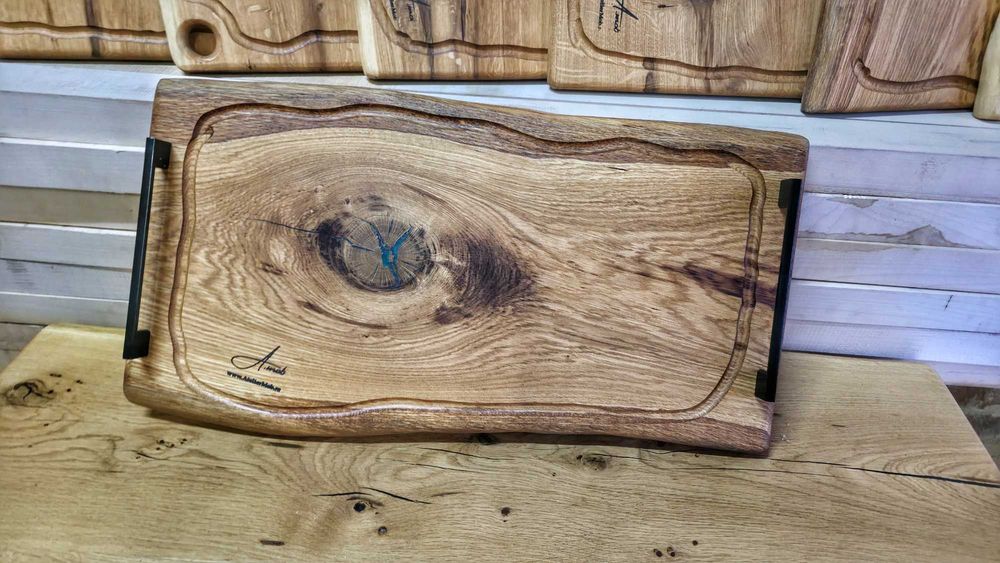 Platouri din lemn de stejar