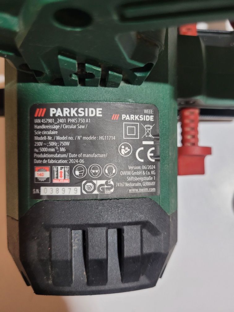 Циркуляр Parkside PHKS 750 A1 (за части)