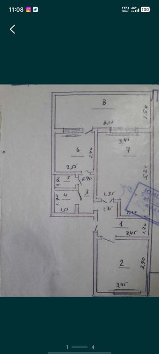 ХИВА ШАХАР КАСМОБОТ ПАСОЛКАСИ 5етаж 2етажида 2хонали квартира сотилад