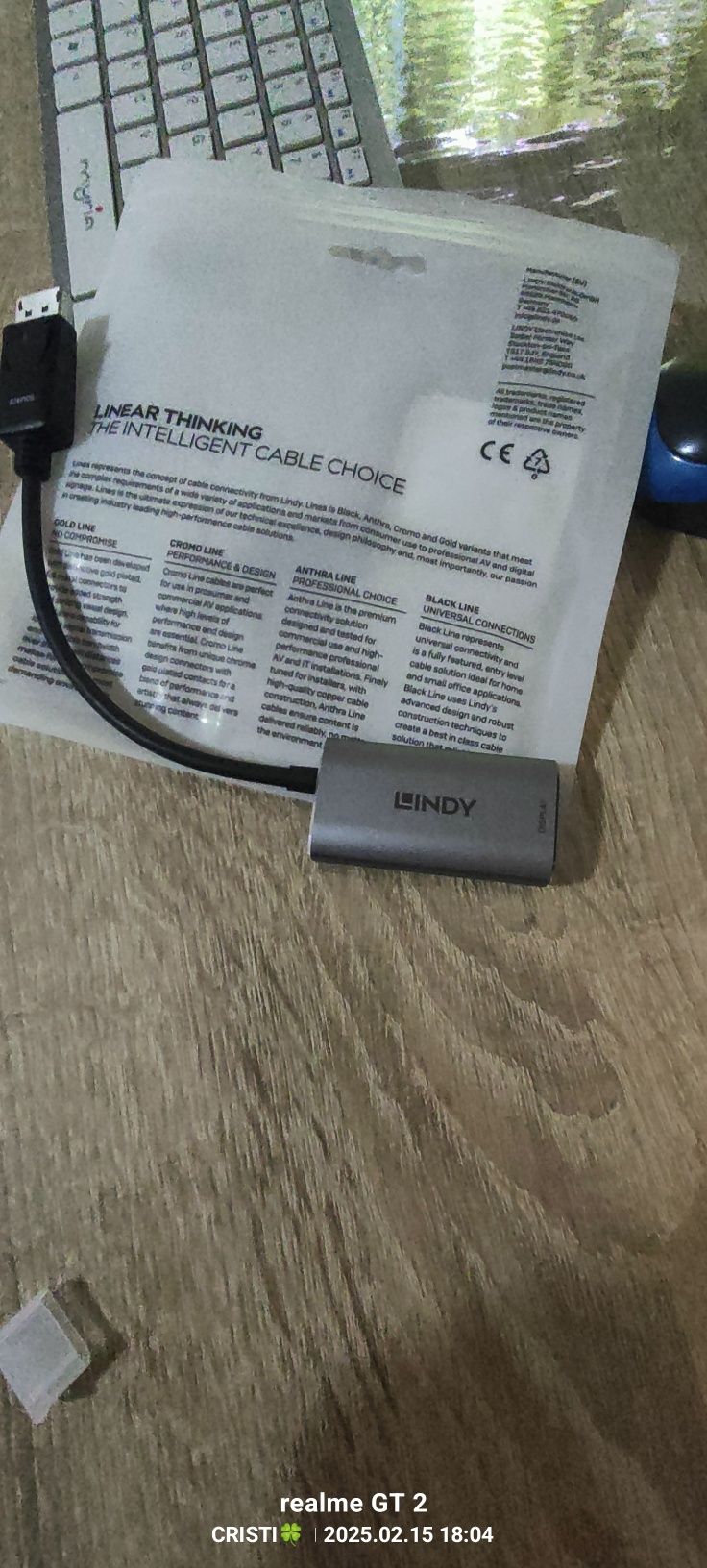 Adaptor DisplayPort 1.4 tată la HDMI mamă 8K Konverter, activ