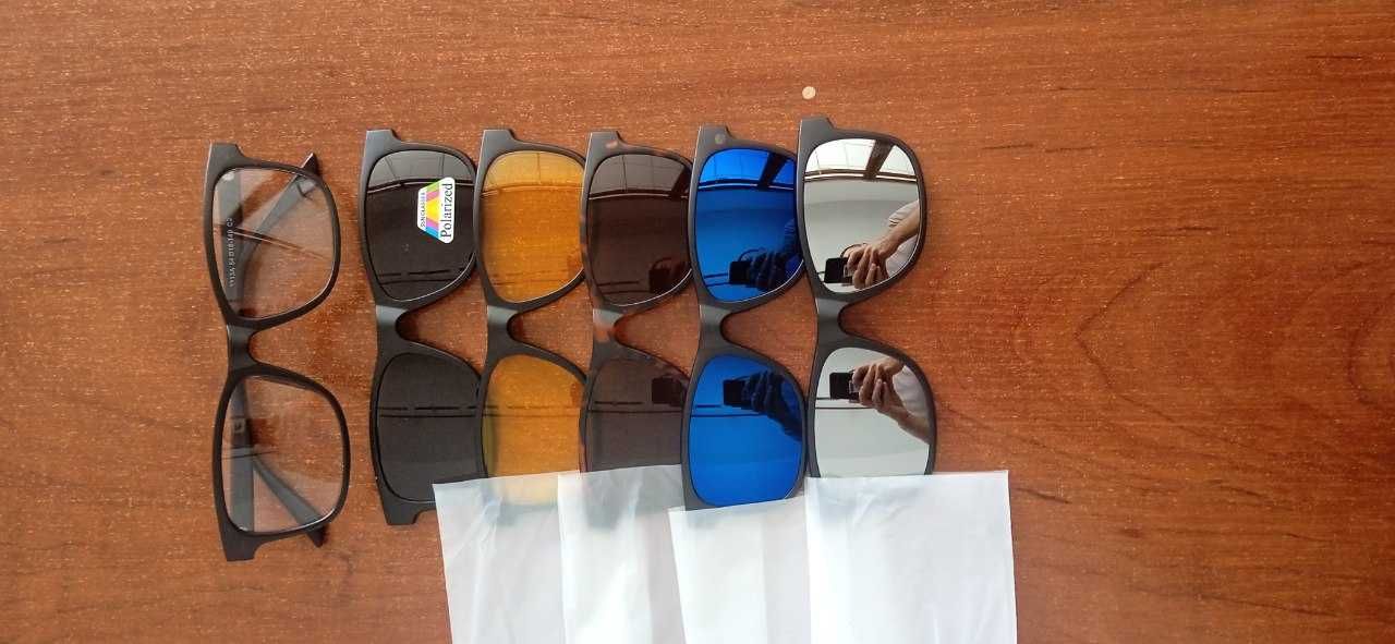 Поляризованные 3D очки ночного видения, набор из 5 магнитных клипс