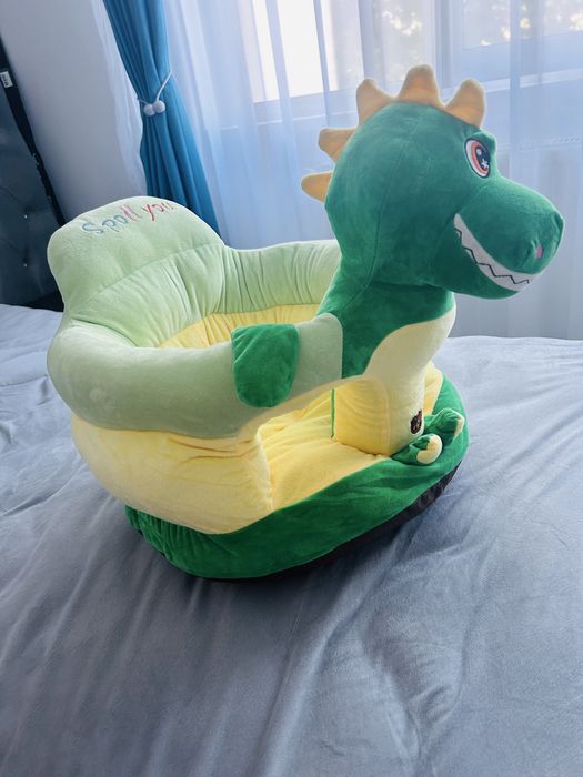Fotoliu bebe din plus dinozaur si saltea cu activitati