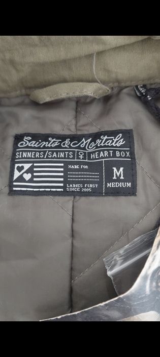 Parka de barbati verde army cu gluga Saint & Mortals