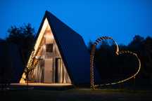 Cabana A-frame cu ciubar de inchiriat in Bologa,jud CJ