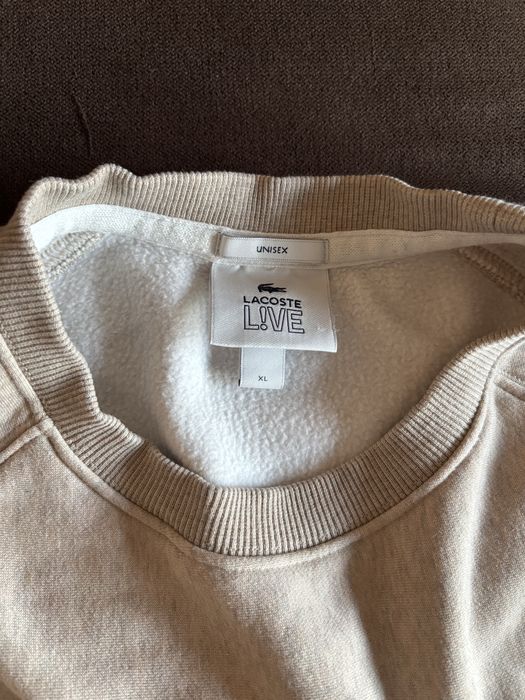 Hanorac Lacoste Crem Bumbac