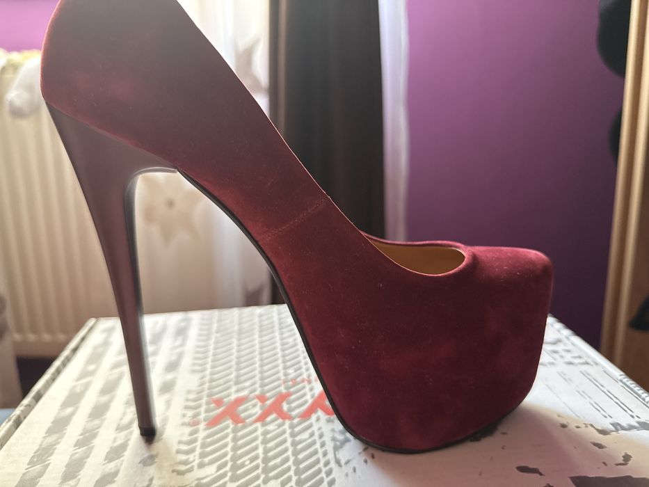 Pantofi dama petrecere toc/platforma inalta