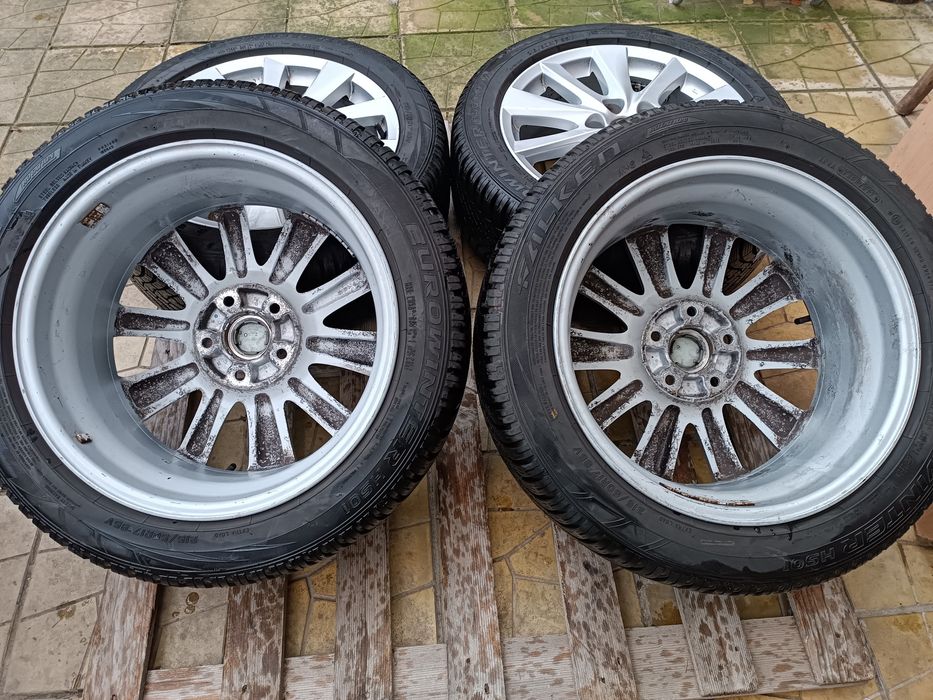 Лети джанти 17ки 5х114.3 Mazda + зимни гуми 215/50/17 Falken