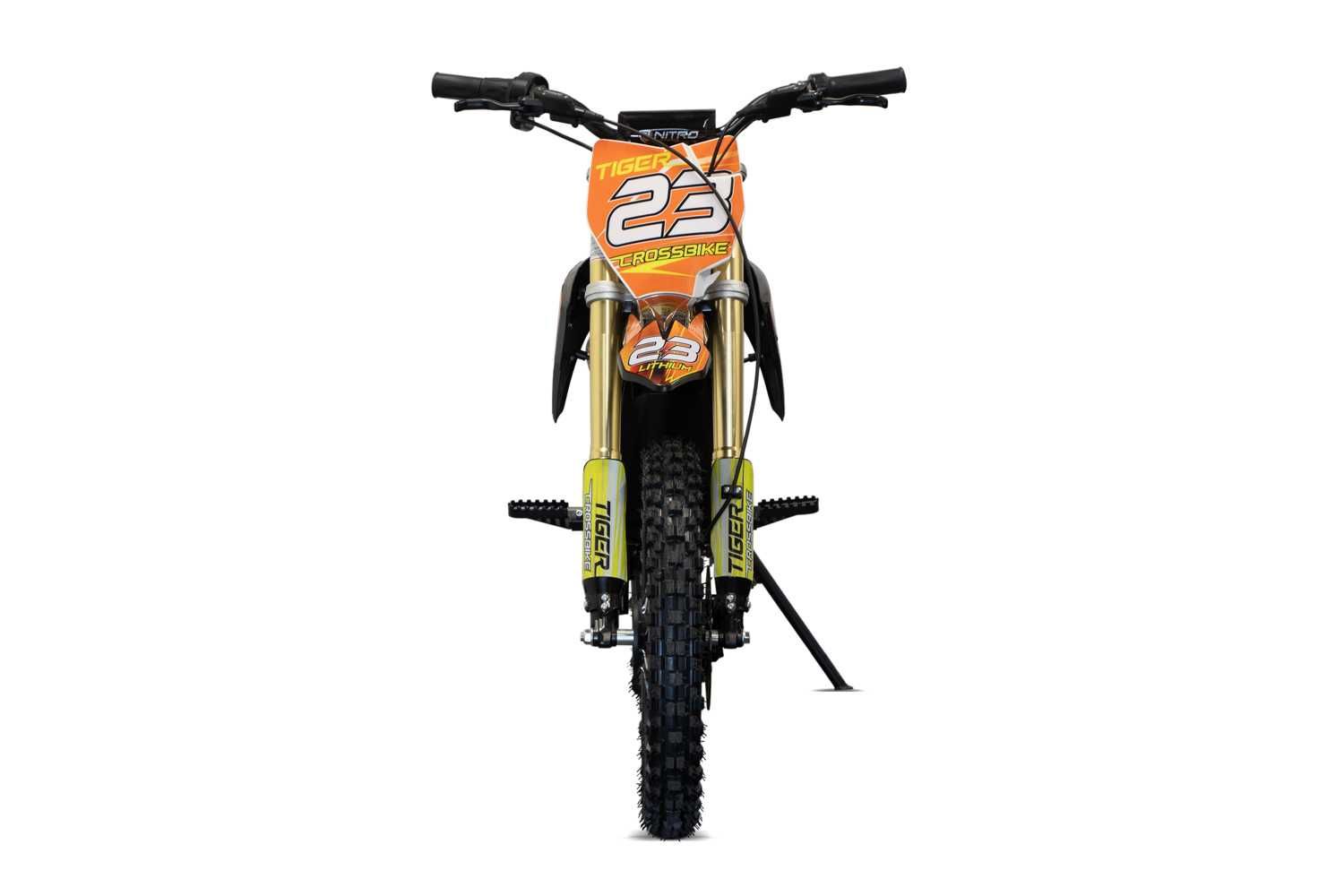 Motocicleta electrica Eco Tiger 1500W 14/12 48V 14Ah Lithiu portocaliu