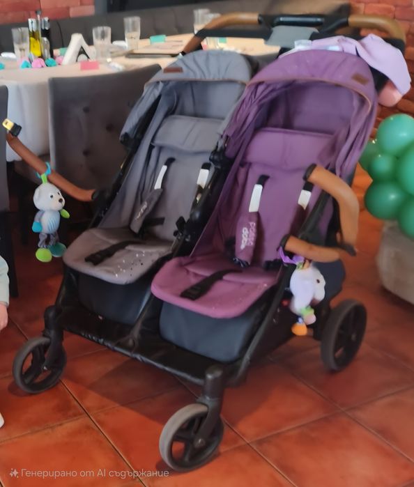 Детска бебешка количка за близнаци Чиполино