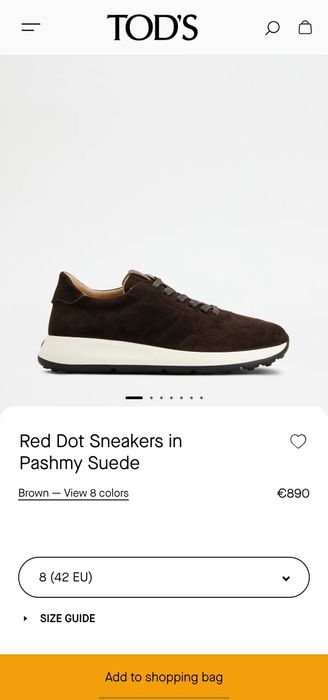 Tod's sneakers leather size 8