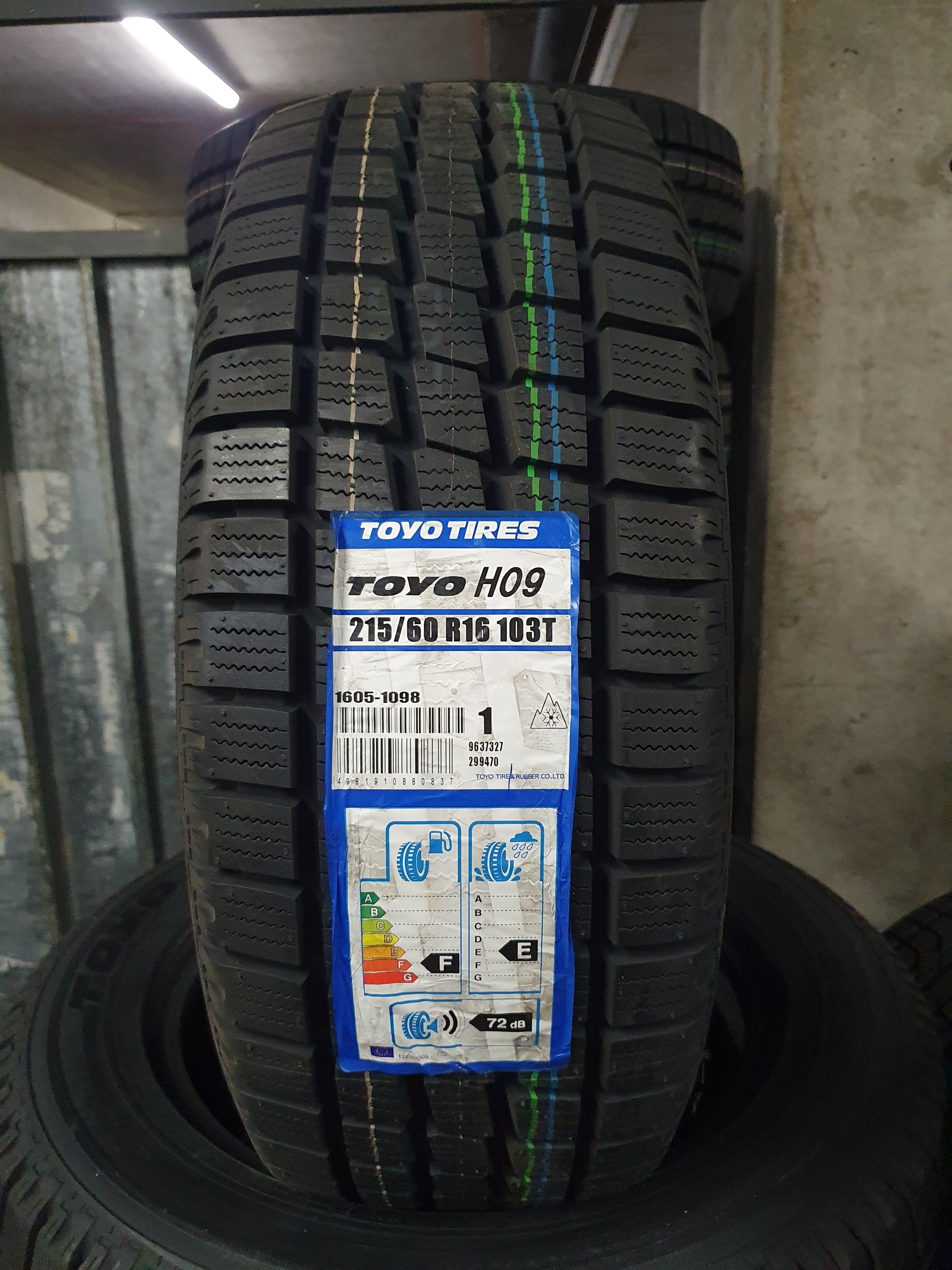 215/60r16c Toyo H09 103t*2016