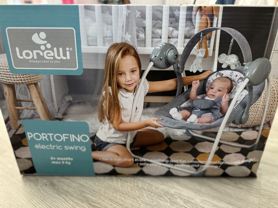 Електрическа люлка Lorelli Portofino сива