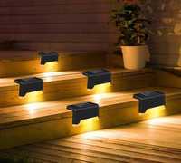 Set 4 lampi solare LED pentru trepte,scari design ambient