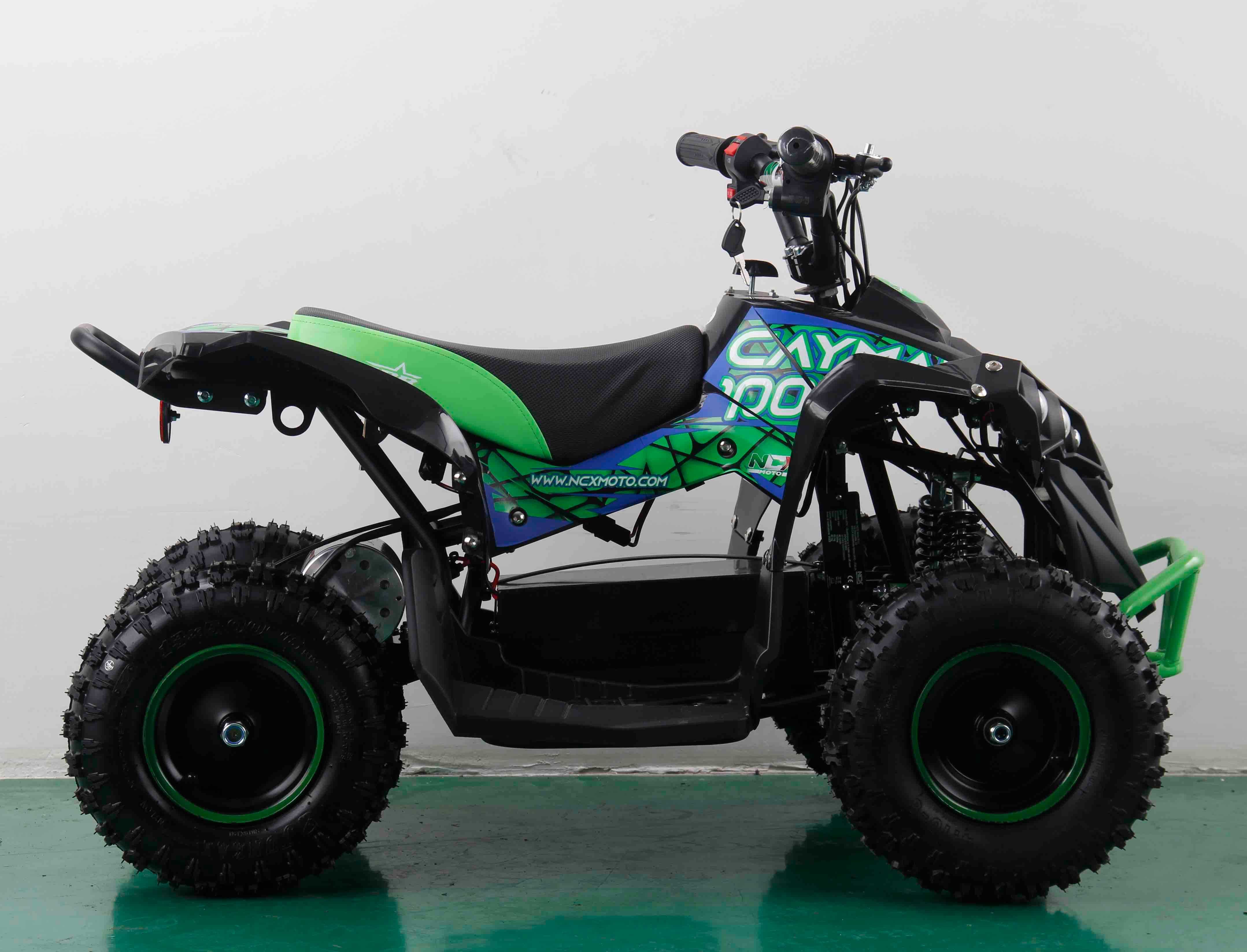 Atv electric copii NCX Cayman 1000W 6" negru/verde