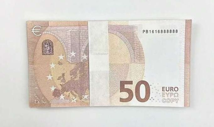 Recuzită bancnote 50 EUR – 20 buc – doar decor